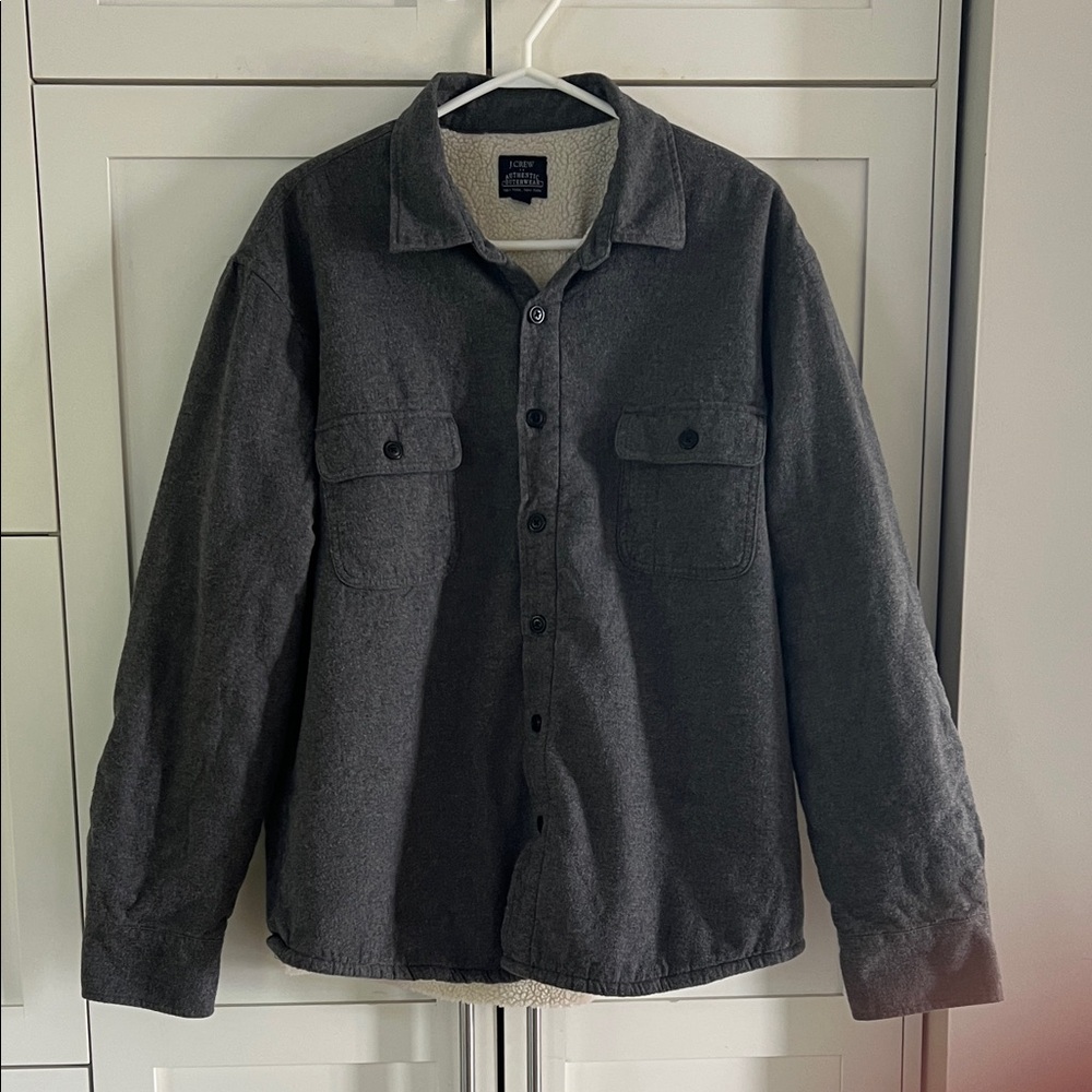 J. Crew Dark Gray Shirt Jacket